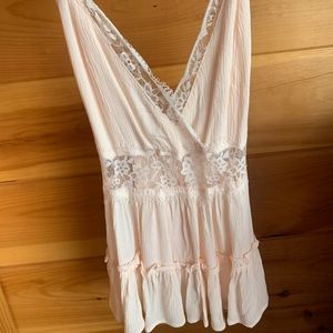 Light pink babydoll tank